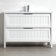 Maya 1200x460x860mm White Floor Standing 2 Drawers Plywood Vanity